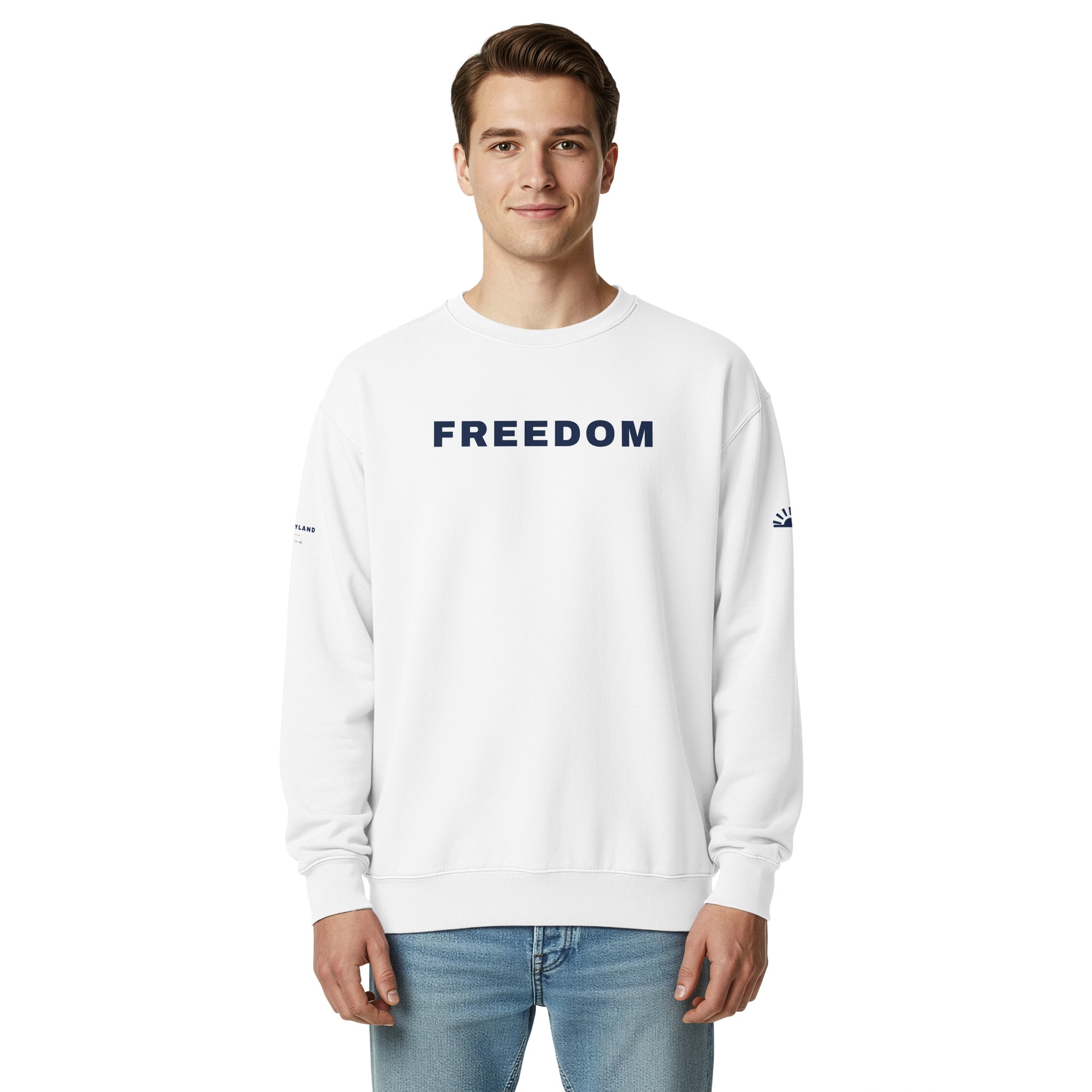 Freedom Crewneck in White