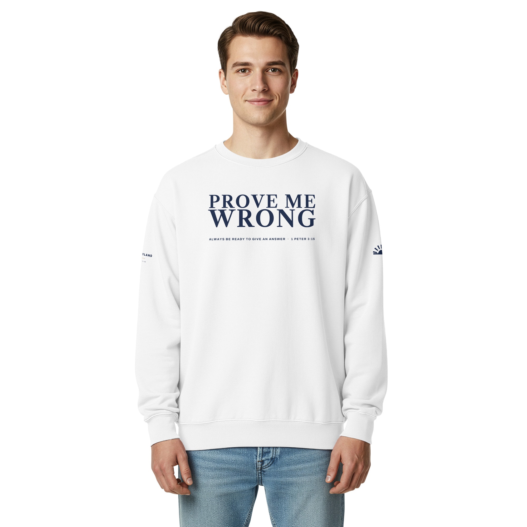 Prove Me Wrong Crewneck in White