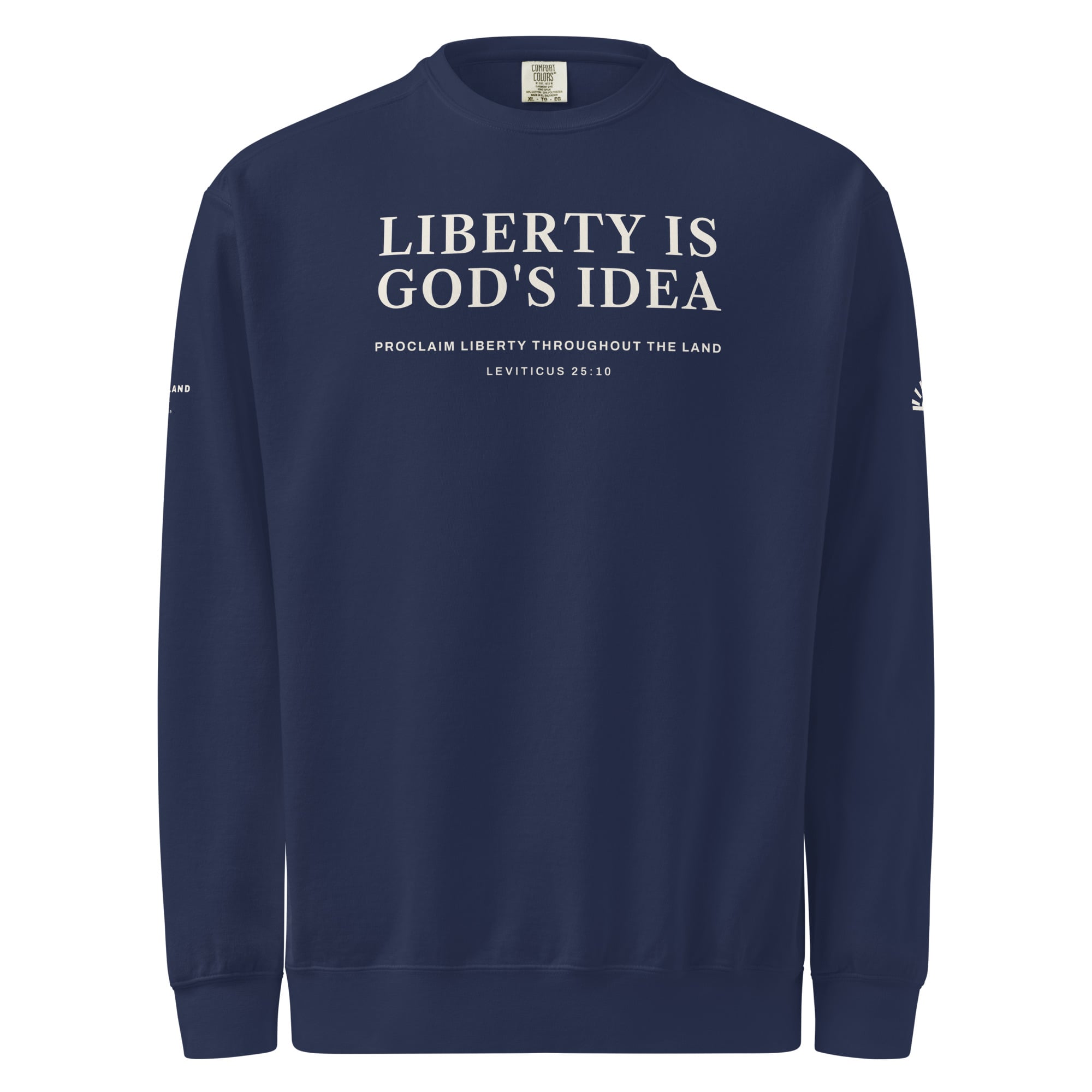 Liberty Is God's Idea Crewneck in True Navy