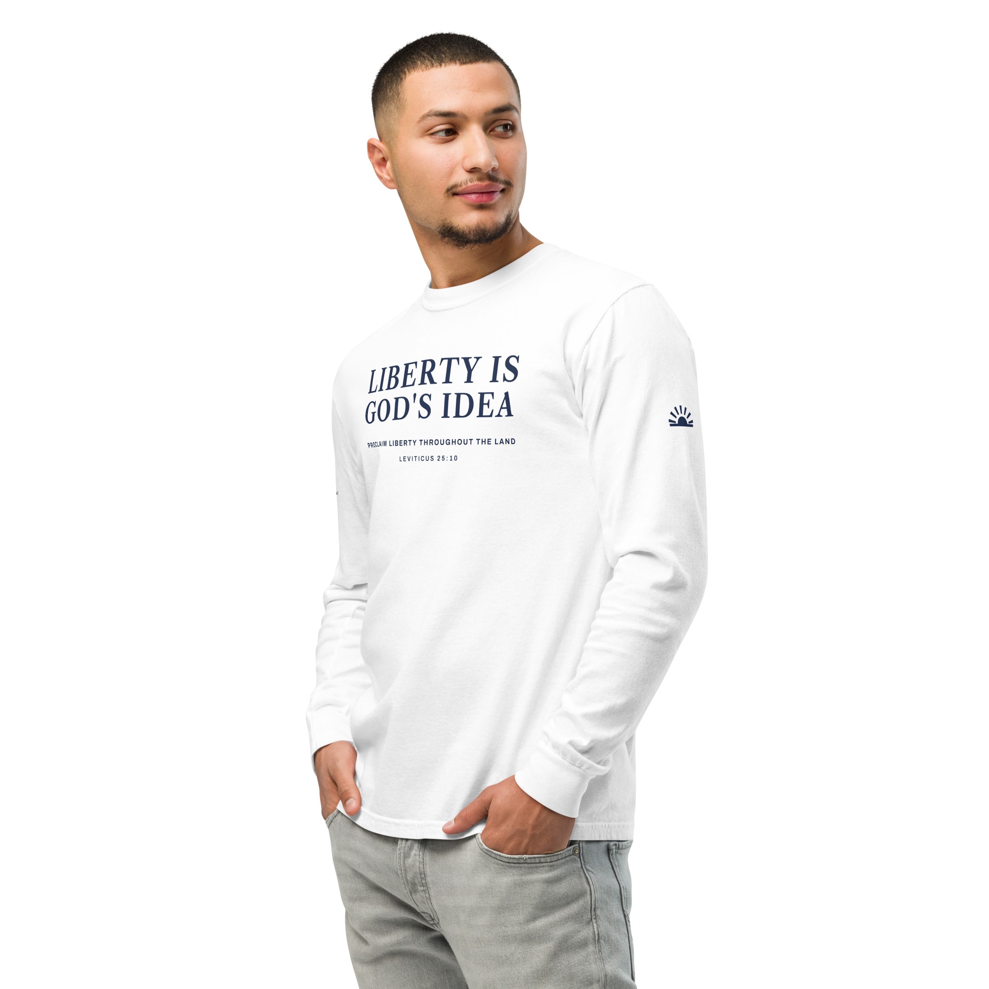 Liberty Is God's Idea Long Sleeve in White