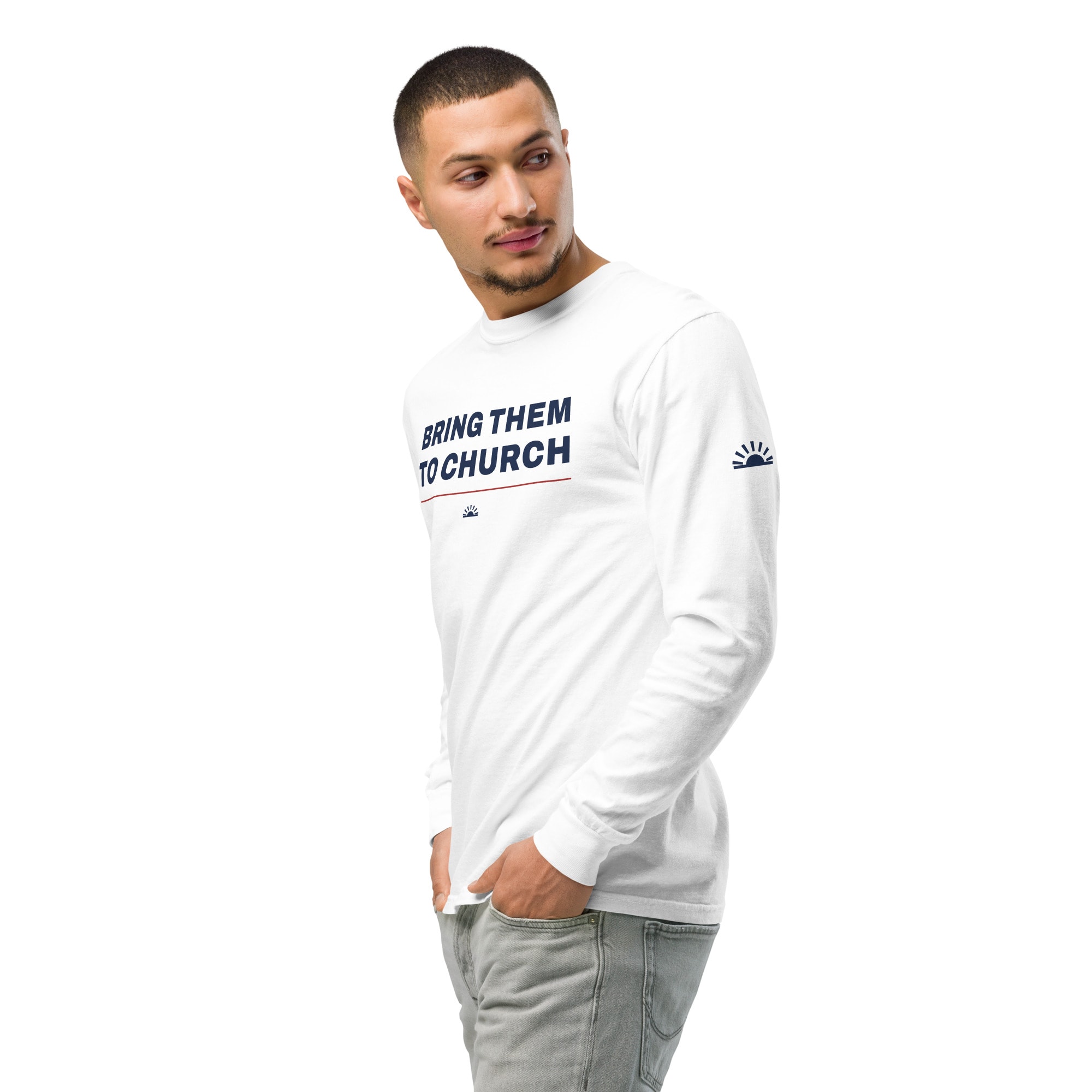 Bring Them to Church Long Sleeve in White