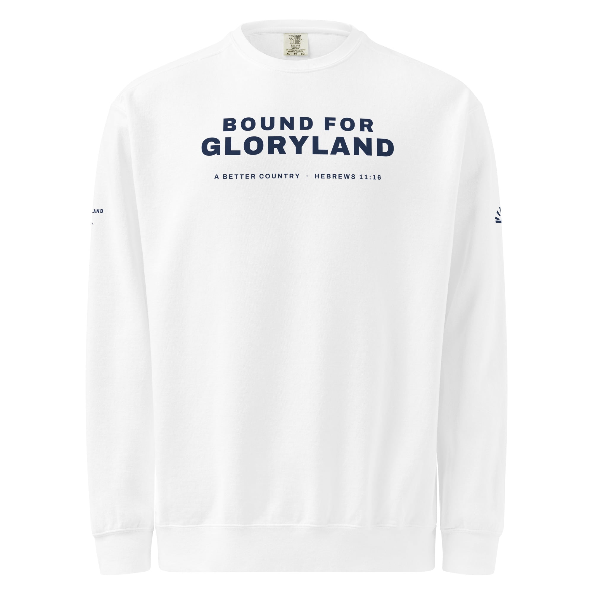 Bound for Gloryland Crewneck in White
