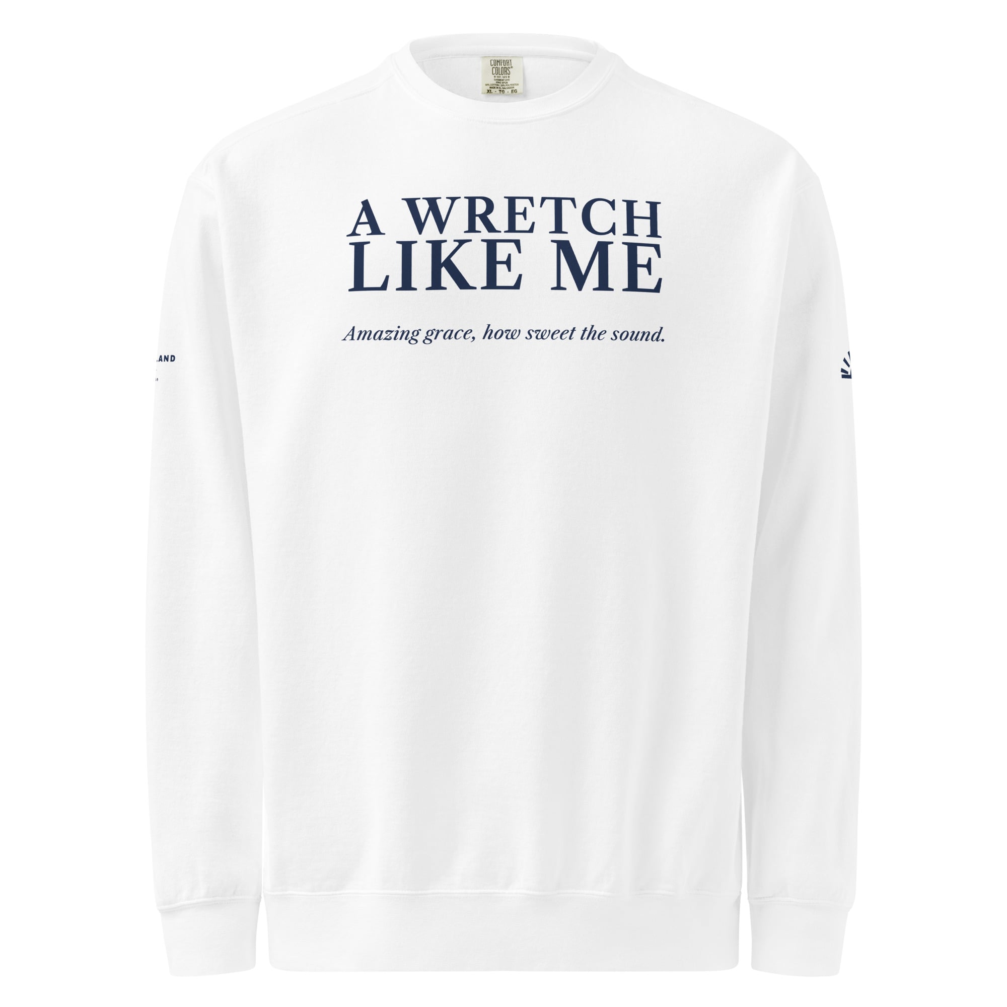 A Wretch Like Me Crewneck in White