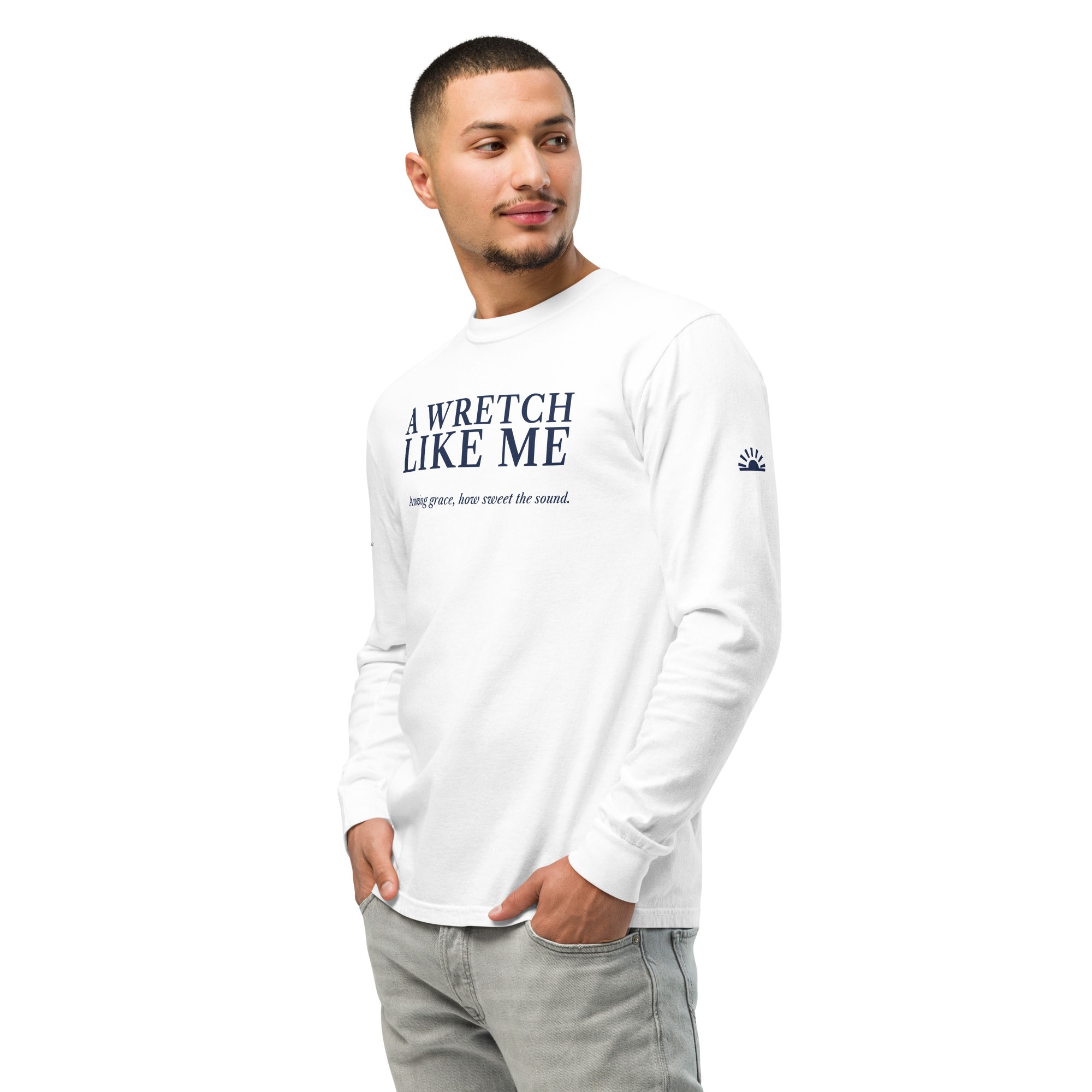 A Wretch Like Me Long Sleeve in White