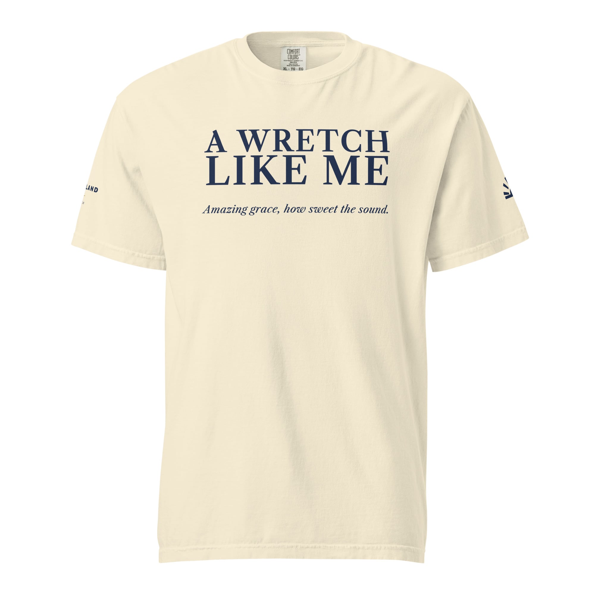 A Wretch Like Me Men's Tee in Ivory