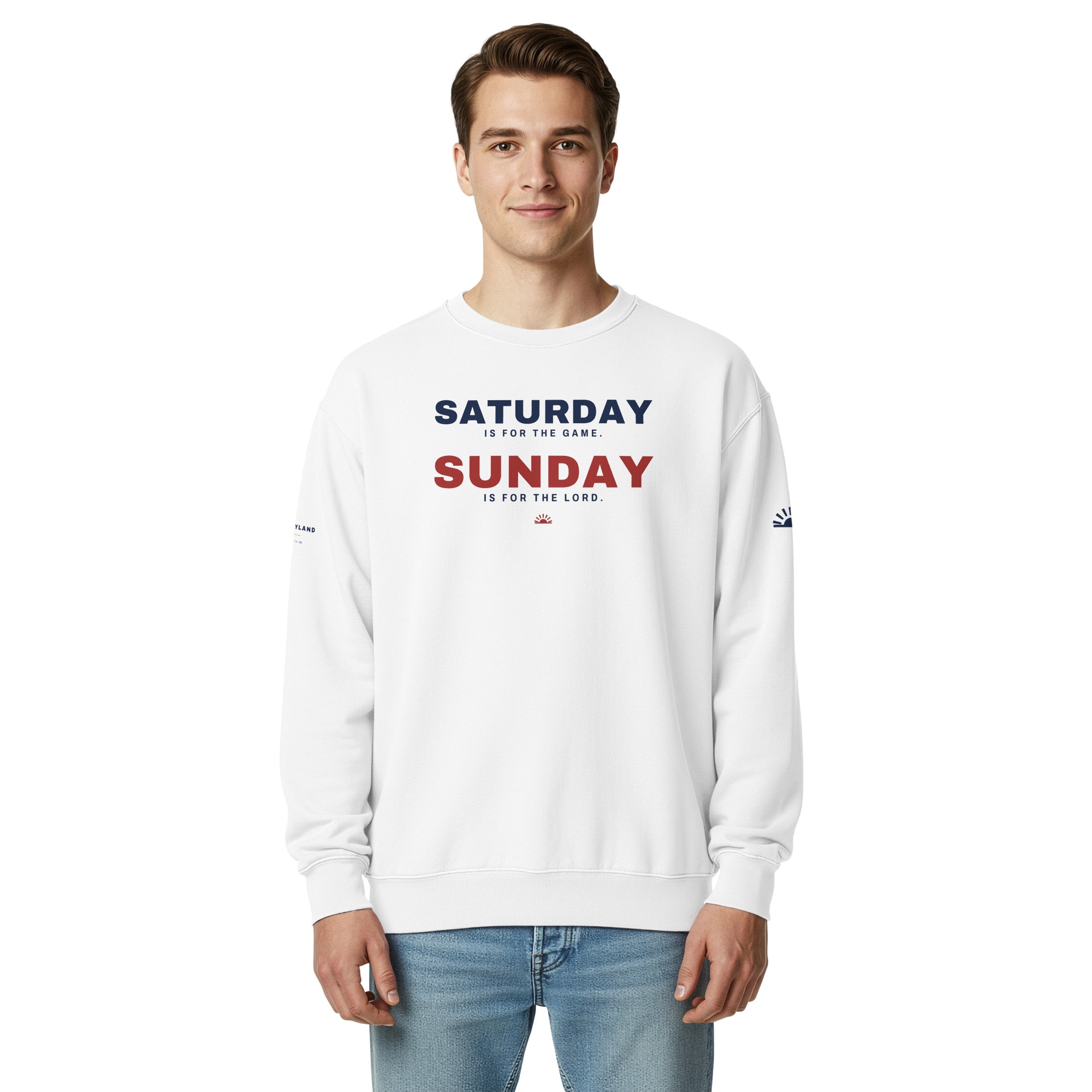 Saturday / Sunday Crewneck in White