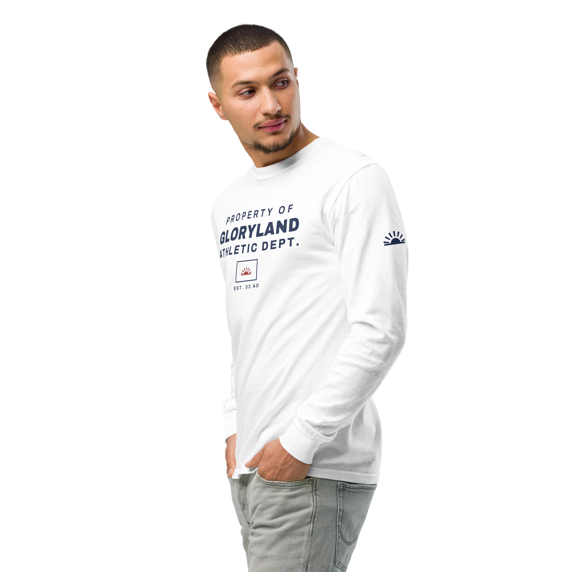 Athletic Dept. Long Sleeve in White
