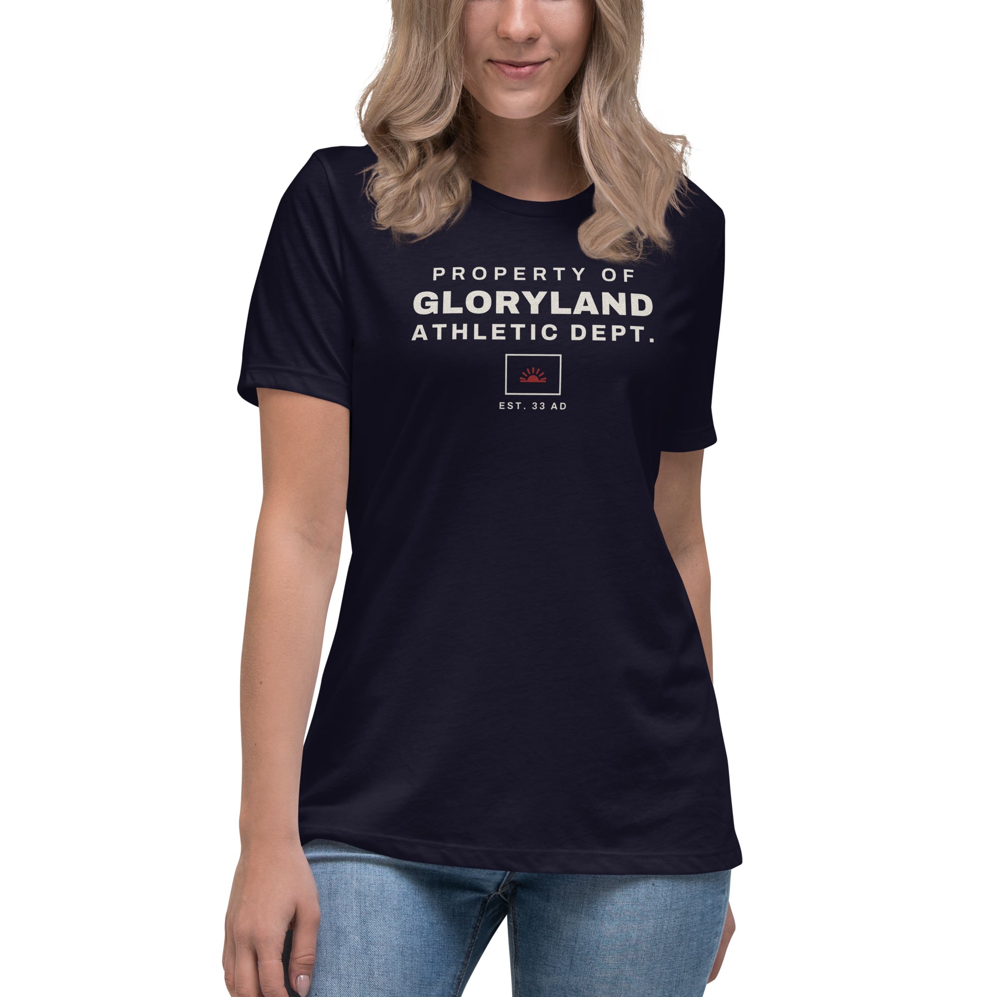 Athletic Dept. Women's Tee in Navy