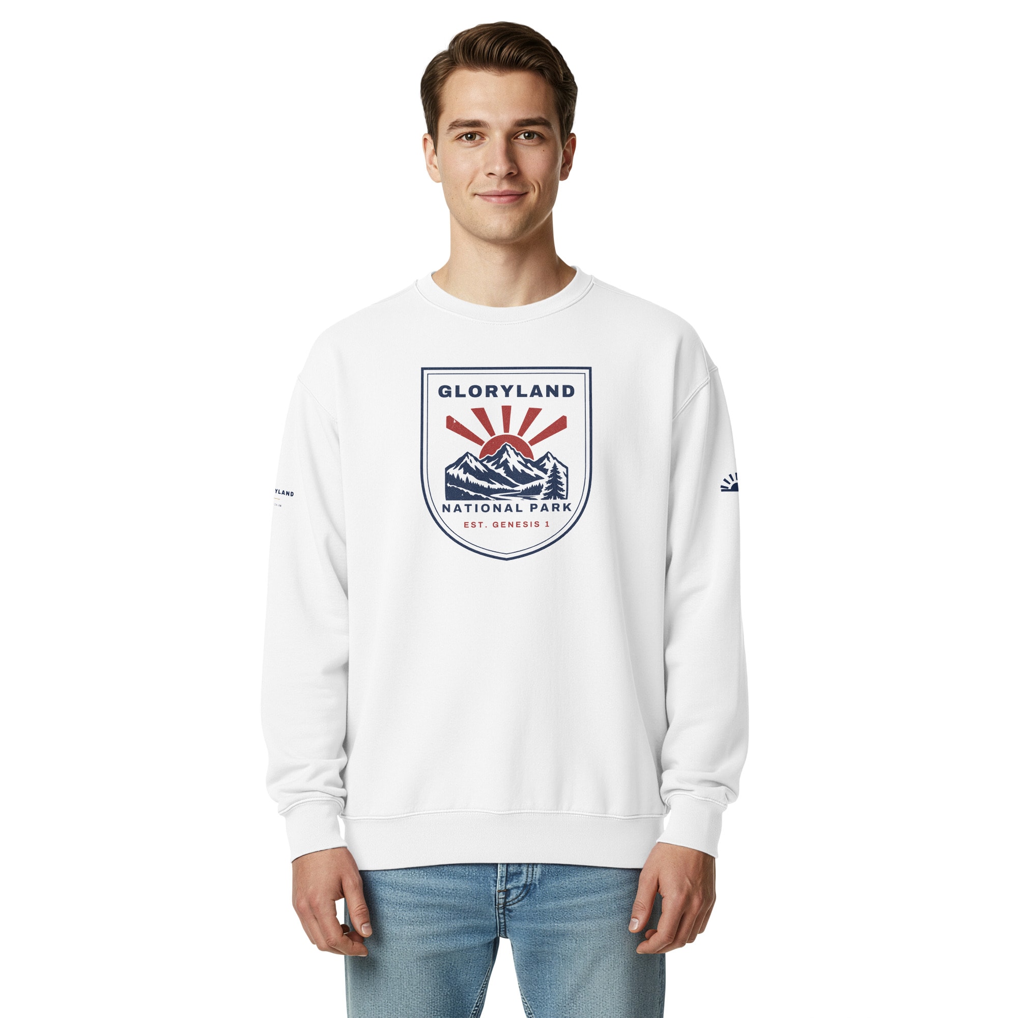 National Park Crewneck in White