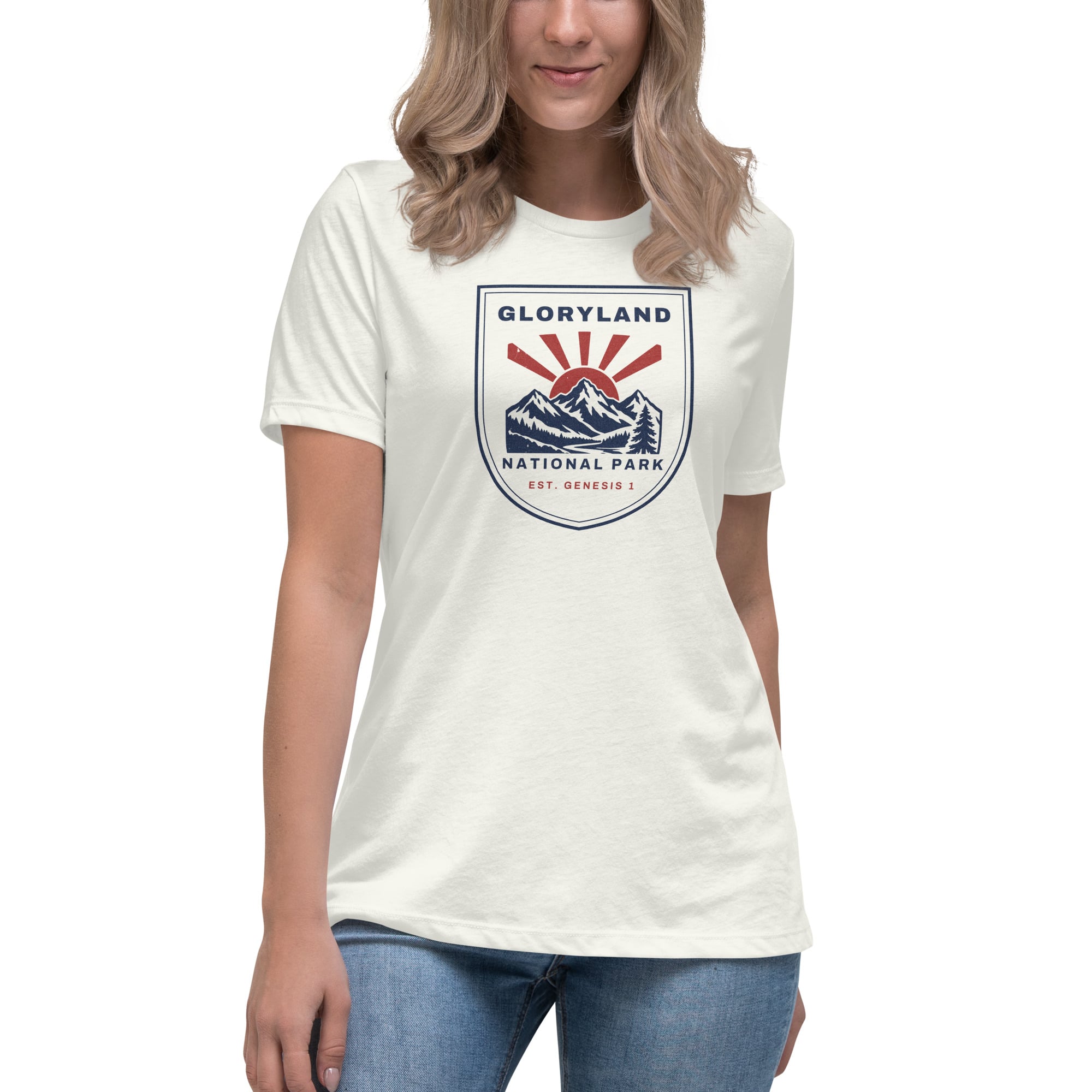 National Park Women's Tee in Vintage White