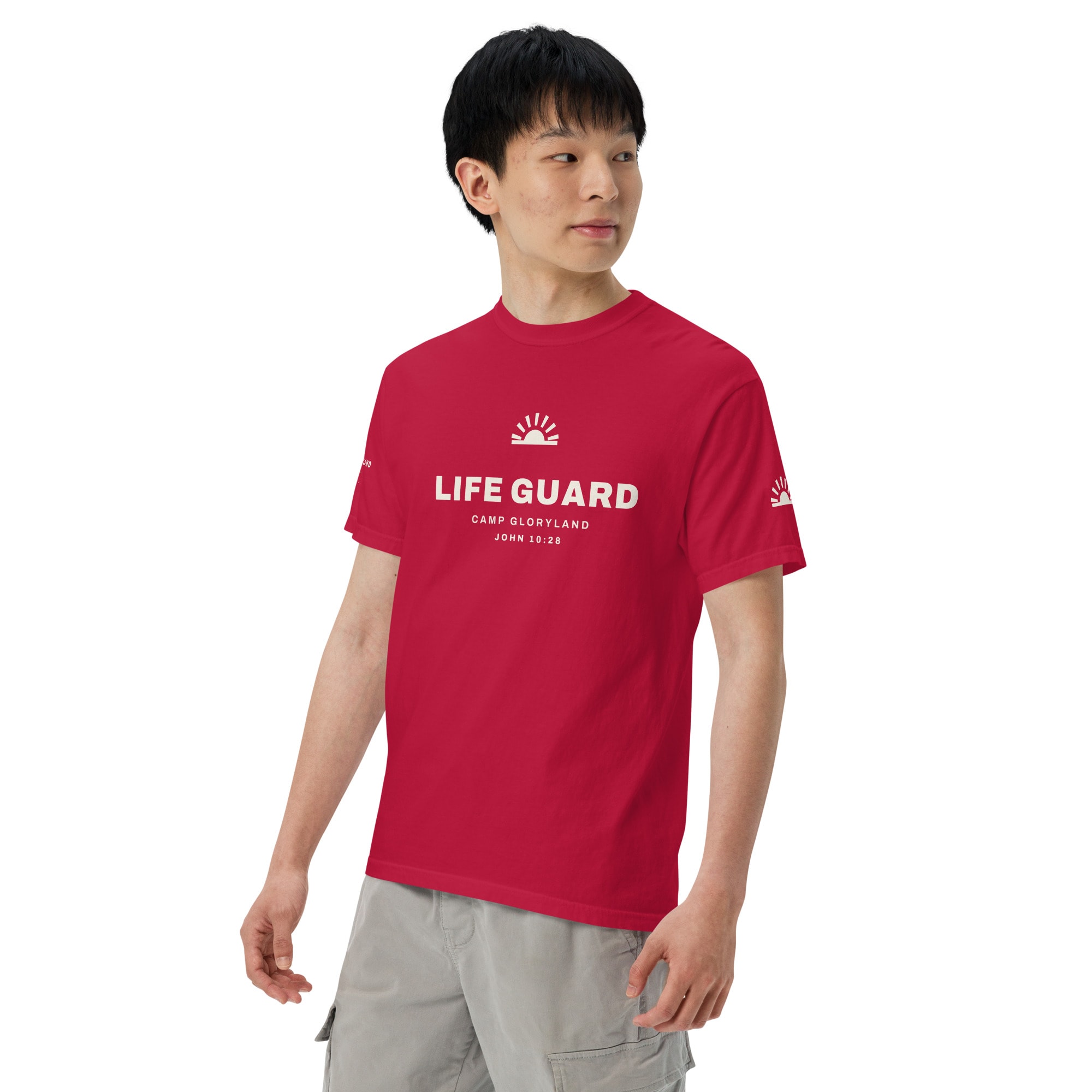 Life Guard Men's Tee in Red