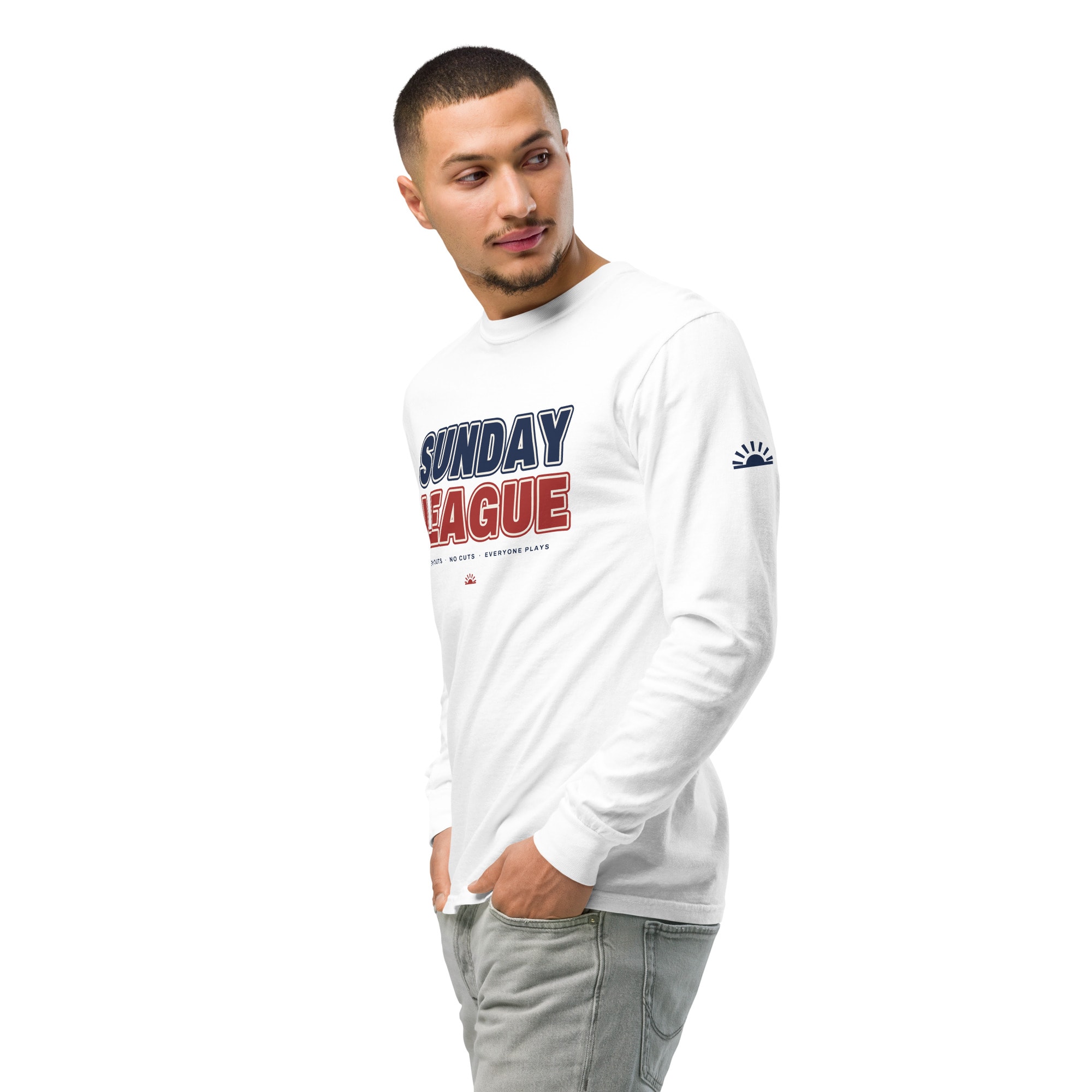 Sunday League Long Sleeve in White