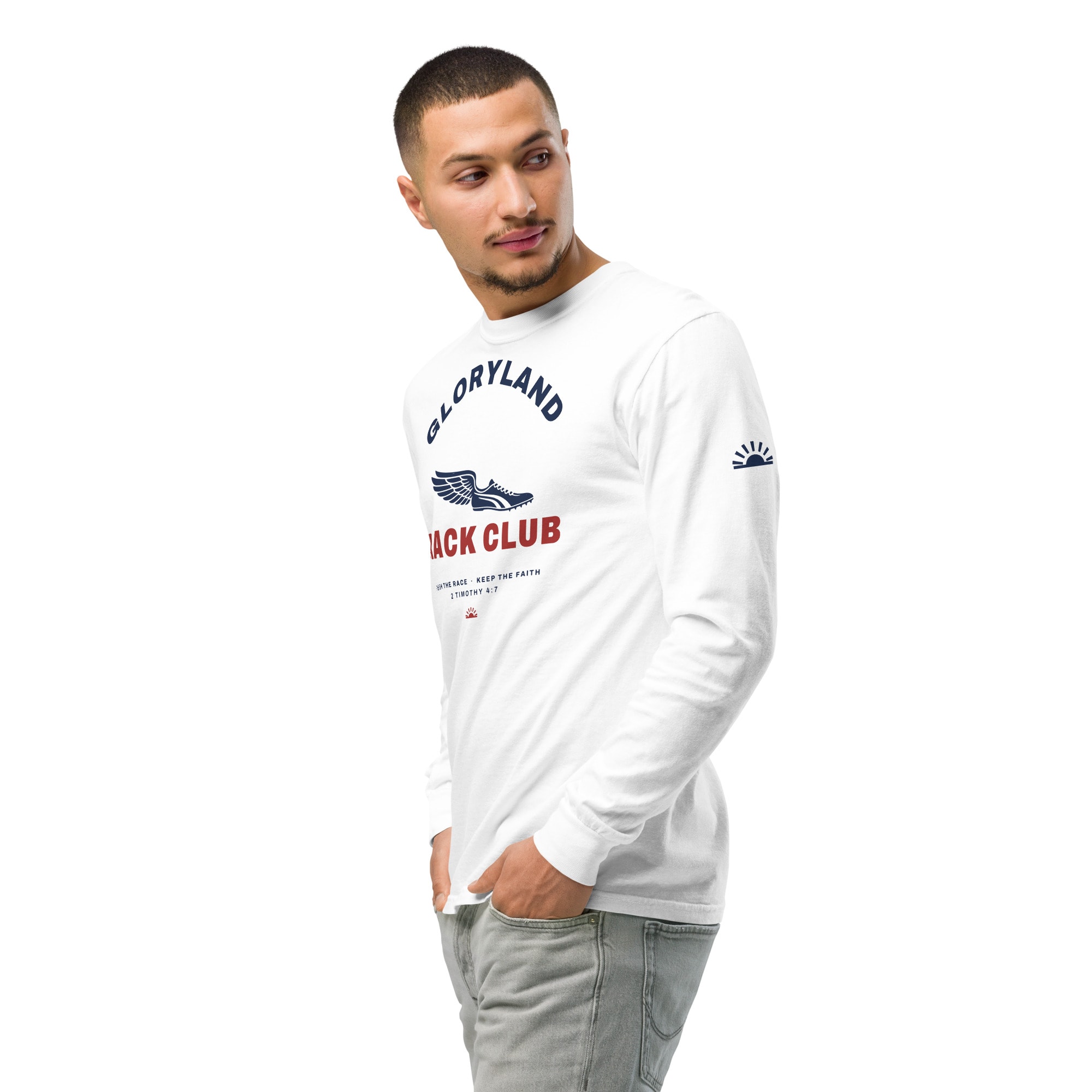 Track Club Long Sleeve in White
