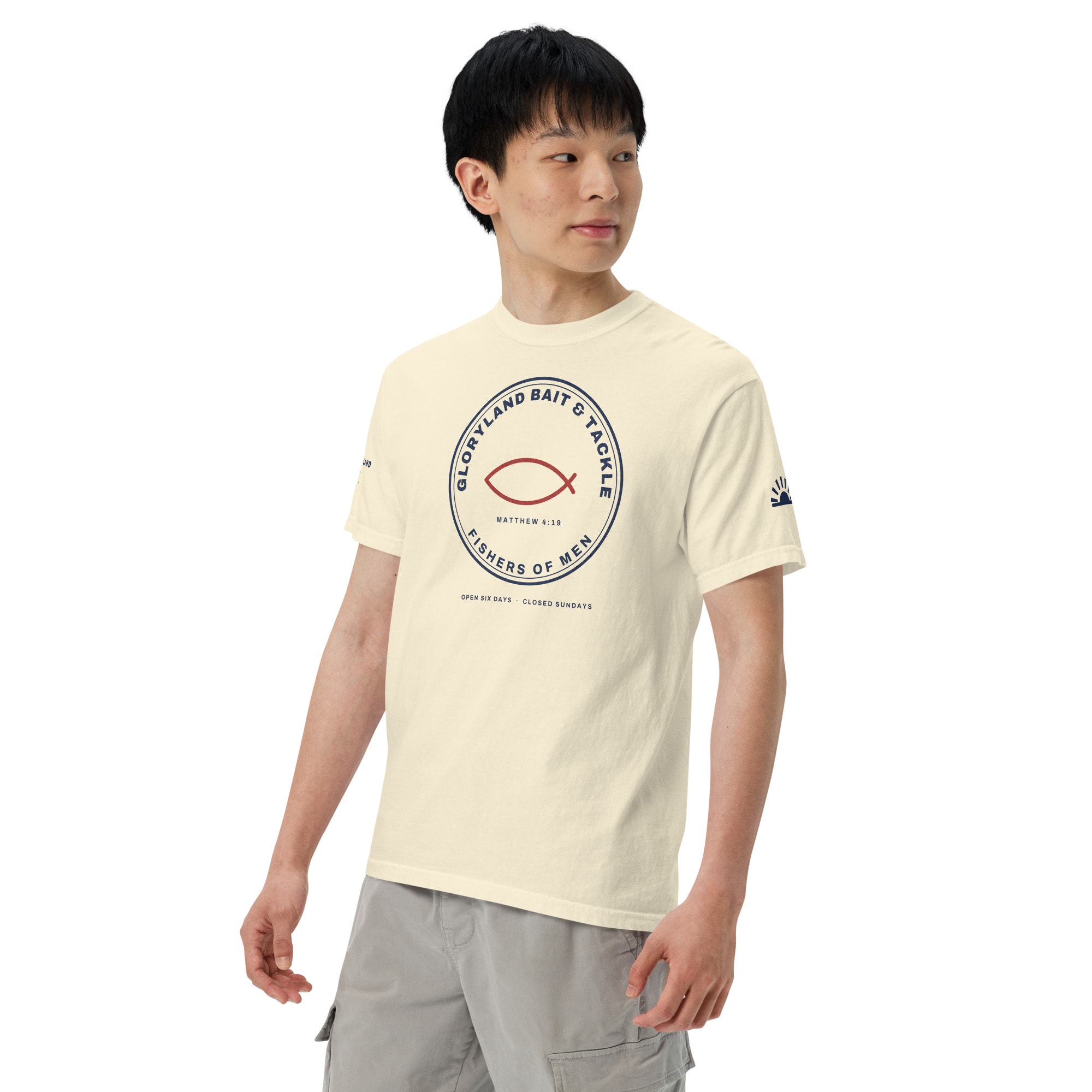 Bait & Tackle Men's Tee in Ivory